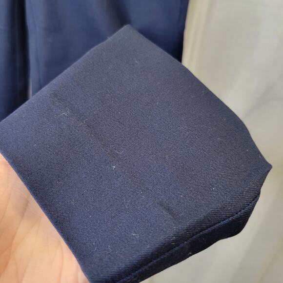 J. Crew Mercantile Women's Navy Flat Front Cropped Chino, 0, NWT - Picture 7 of 10